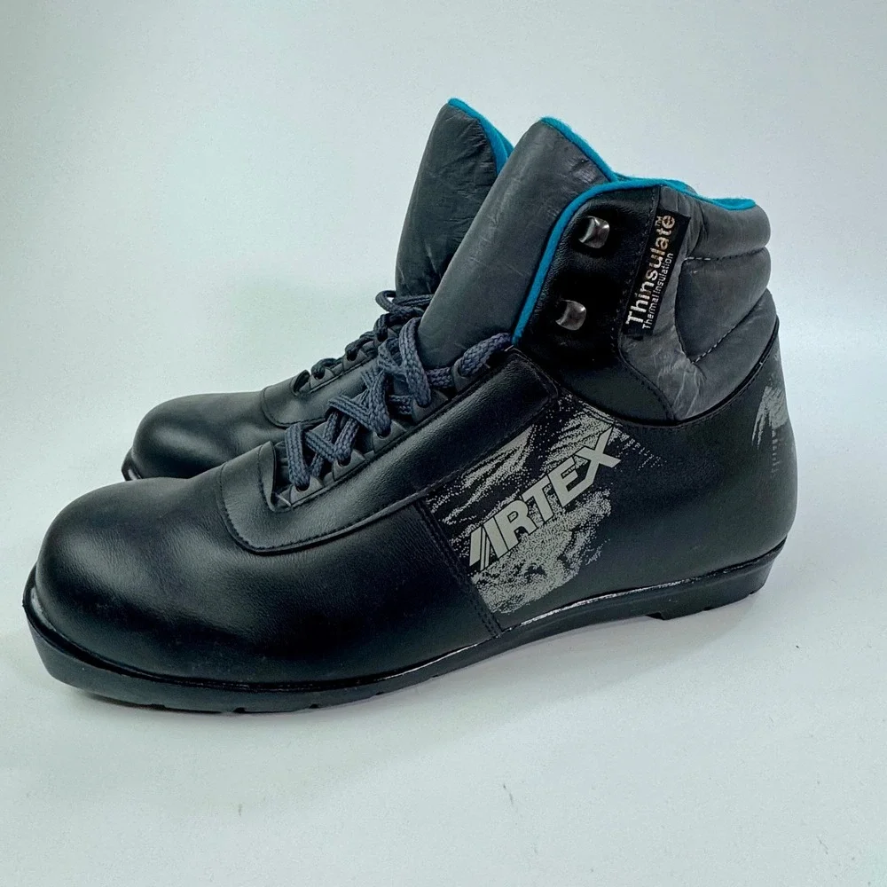 Artex NNN‎ Cross Country Ski Boots Mens 46 12 Black Thinsulate Nordic XC